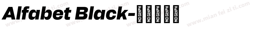 Alfabet Black字体转换